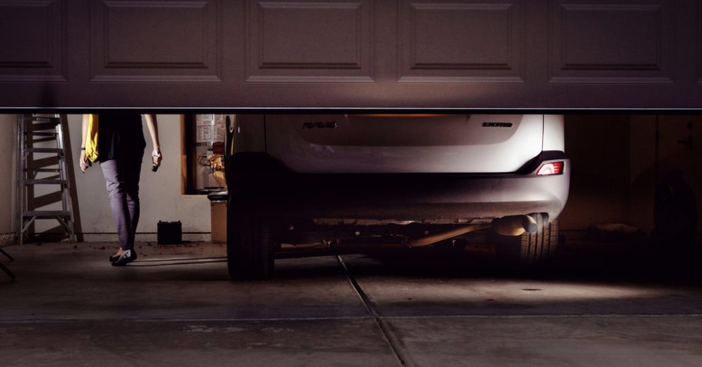 rainproof car in garage