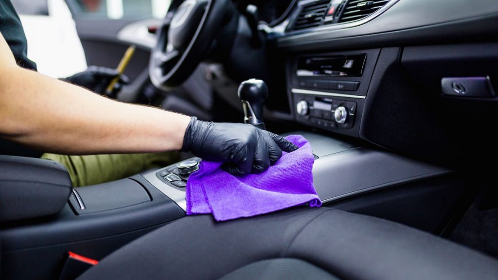 car cleaning console