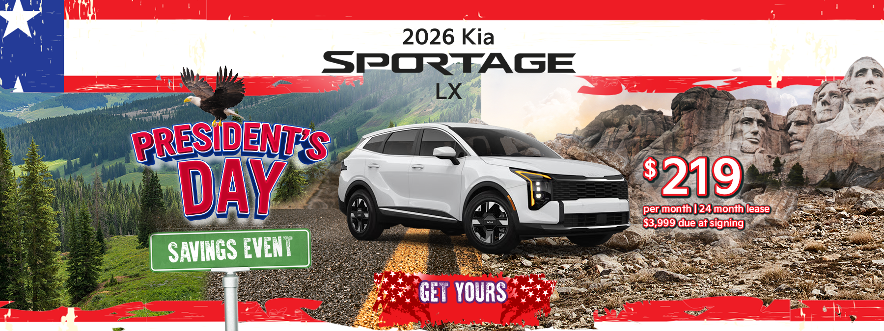 2026 Sportage LX President's Day Savings Event